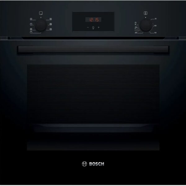 Bosch Oven | HBF133BA1 | 66 L | Electric | EcoClean | Knobs | Height 59.5 cm | Width 59.4 cm | Black
