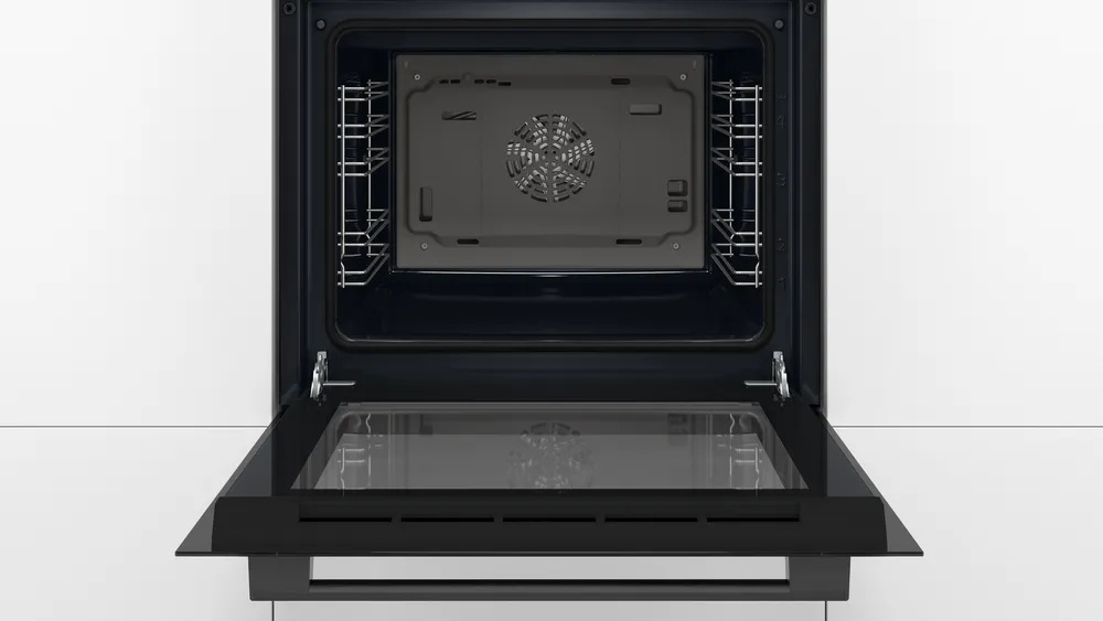 Bosch Oven | HBF133BA1 | 66 L | Electric | EcoClean | Knobs | Height 59.5 cm | Width 59.4 cm | Black - Image 4