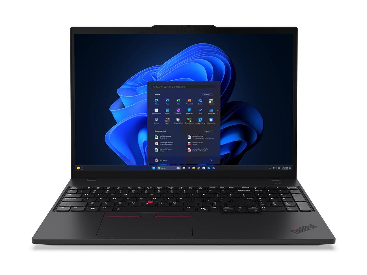 Lenovo ThinkPad T16 G4 Intel | Black | 16 " | IPS | WUXGA | 1920 x 1200 pixels | Anti-glare | Intel Core Ultra 5 | 225U | 16 GB | SODIMM DDR5 | Solid-state drive capacity 512 GB | Intel Graphics | Windows 11 Pro | 802.11ax | Bluetooth version 5.3 | Keyboard language English | Keyboard backlit | Warranty 36 month(s) | Battery warranty 12 month(s)