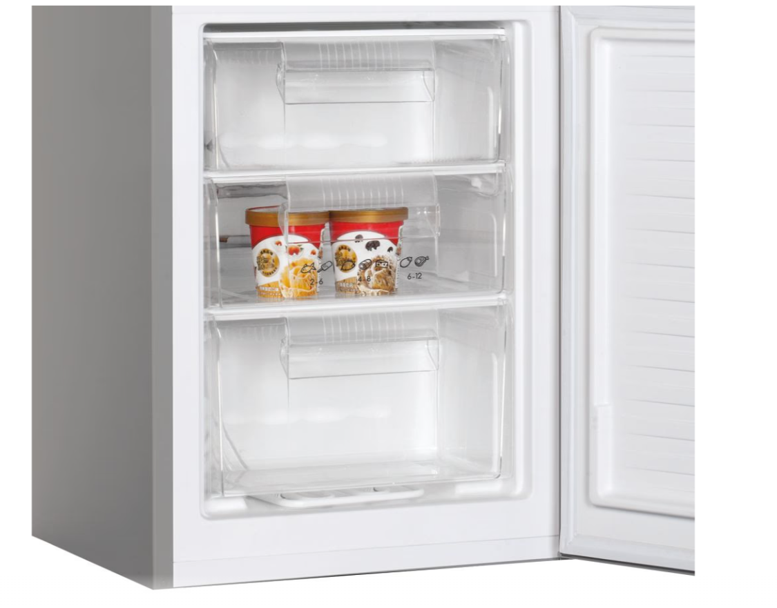 Candy Refrigerator | CCG1S 518EX | Energy efficiency class E | Free standing | Combi | Height 179.4 cm | Fridge net capacity 188 L | Freezer net capacity 64 L | 41 dB | Stainless Steel - Image 5