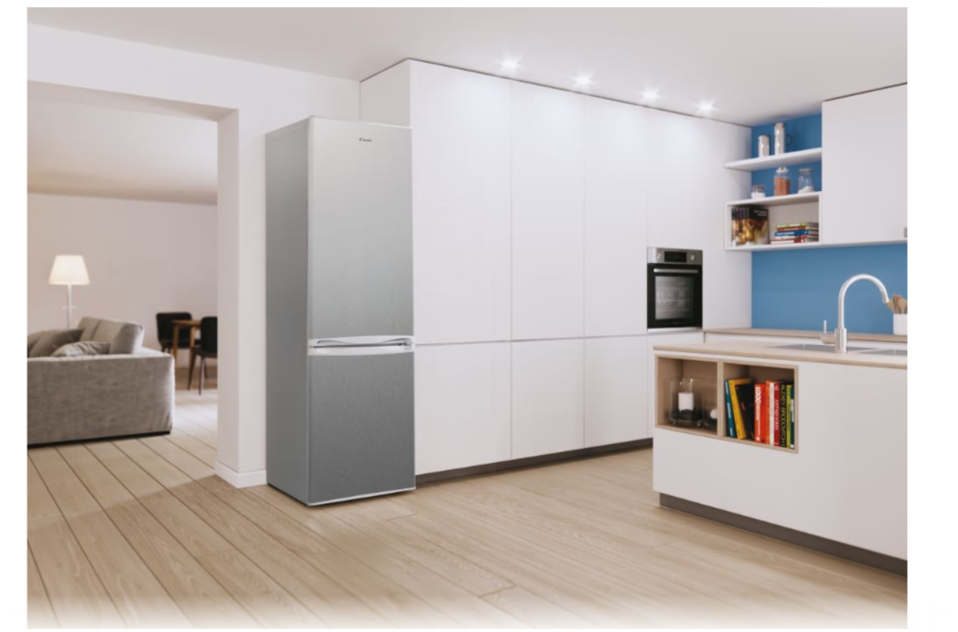 Candy Refrigerator | CCG1S 518EX | Energy efficiency class E | Free standing | Combi | Height 179.4 cm | Fridge net capacity 188 L | Freezer net capacity 64 L | 41 dB | Stainless Steel - Image 9