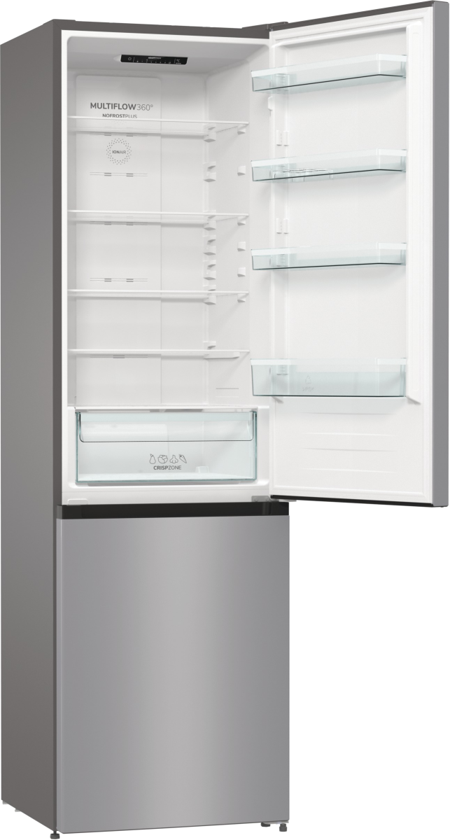 Gorenje Refrigerator | NRK6202ES4 | Energy efficiency class E | Free standing | Combi | Height 200 cm | No Frost system | Fridge net capacity 235 L | Freezer net capacity 96 L | Display | 38 dB | Grey - Image 17
