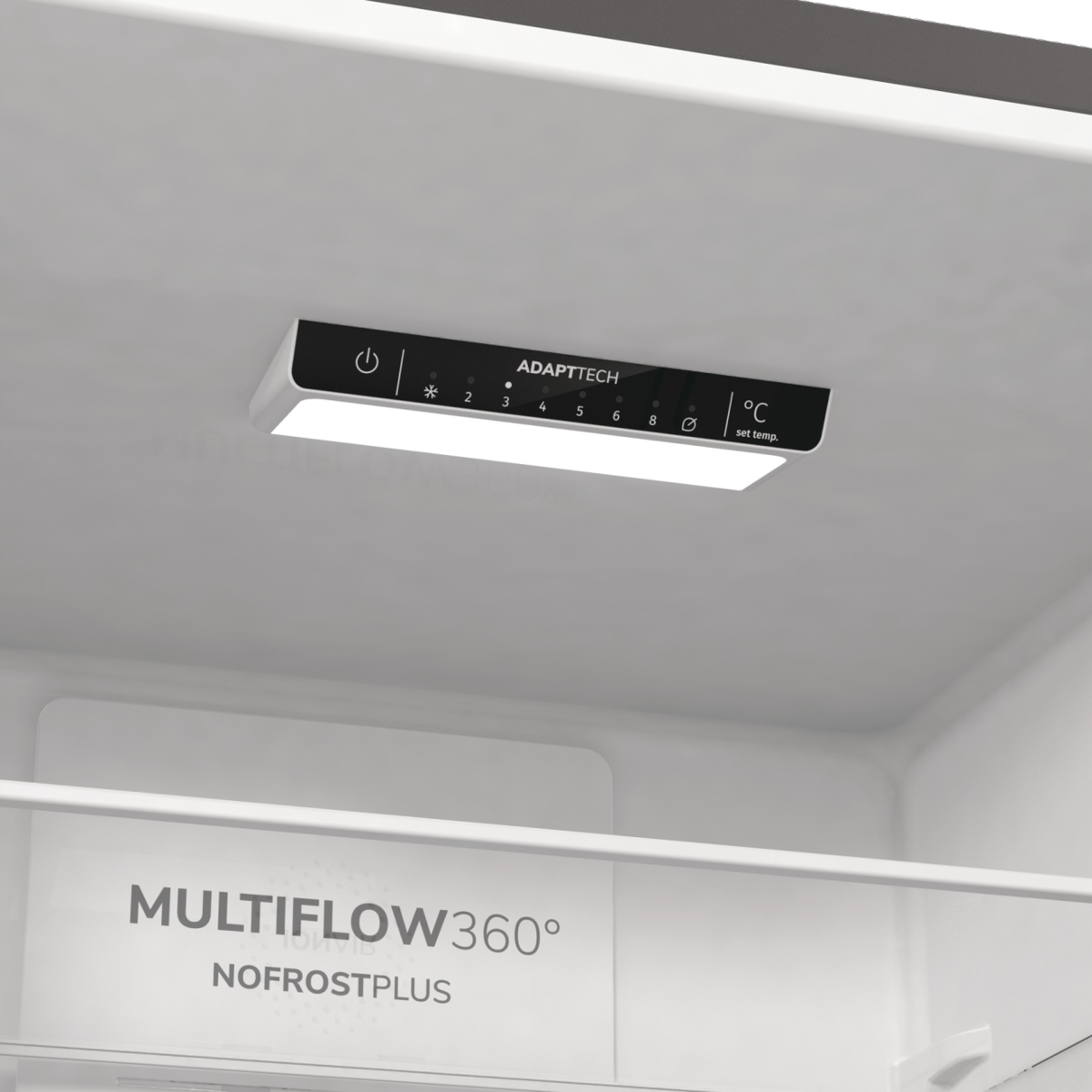 Gorenje Refrigerator | NRK6202ES4 | Energy efficiency class E | Free standing | Combi | Height 200 cm | No Frost system | Fridge net capacity 235 L | Freezer net capacity 96 L | Display | 38 dB | Grey - Image 19