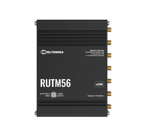 Teltonika Dual Modem Router | RUTM56 | 802.11ac | 10/100/1000 Mbit/s | Ethernet LAN (RJ-45) ports 4 | Mesh Support Yes | MU-MiMO Yes | No mobile broadband