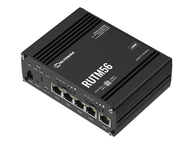 Teltonika Dual Modem Router | RUTM56 | 802.11ac | 10/100/1000 Mbit/s | Ethernet LAN (RJ-45) ports 4 | Mesh Support Yes | MU-MiMO Yes | No mobile broadband - Image 2