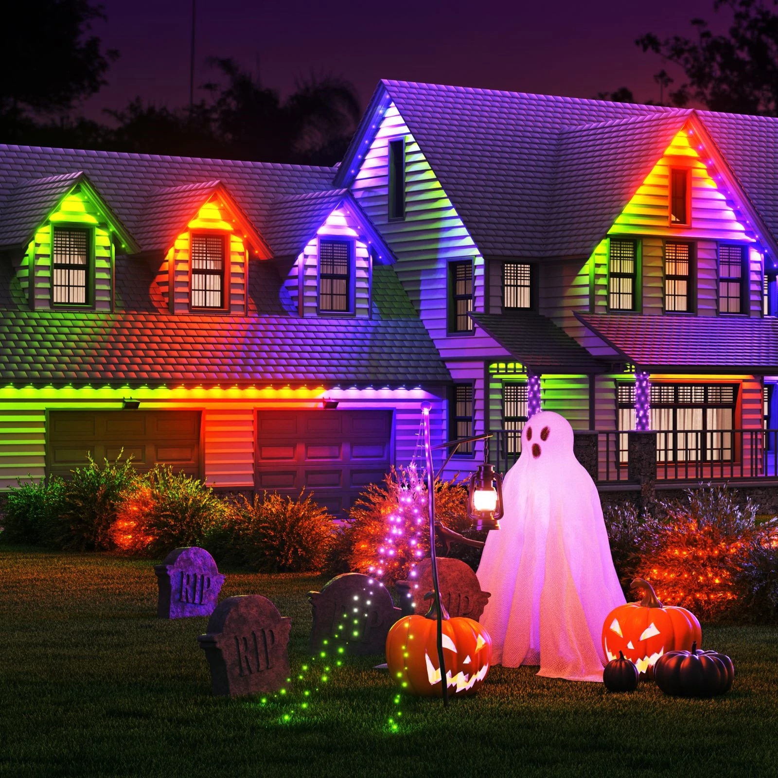 Nanoleaf Smart Multicolor Permanent Outdoor Lights Smarter Kit, 15m | 16+ Million Colours - Image 5