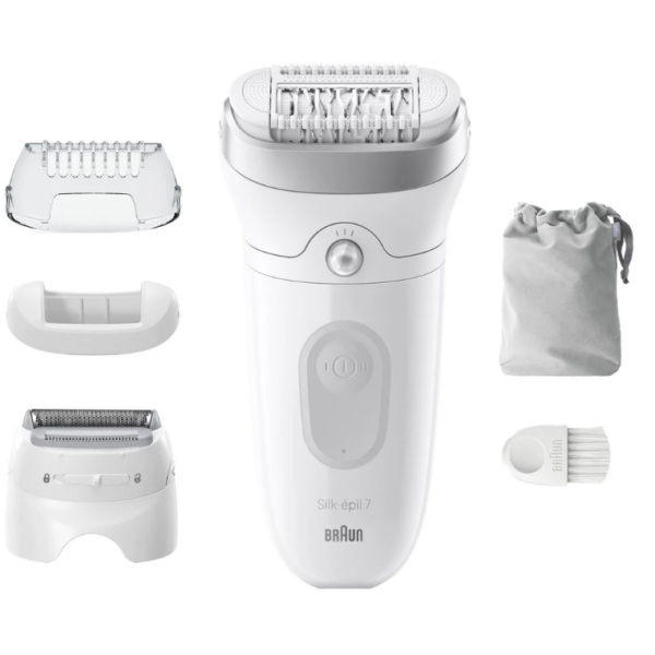 Braun Epilator | SE7-041 Silk épil 7 | Number of power levels 2 | Wet & Dry | White/Silver