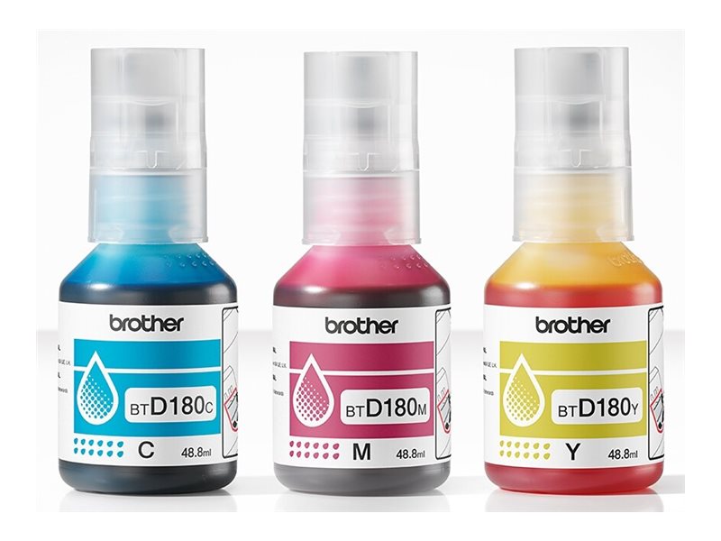 Brother BTD180CL | Ink refill | Yellow, Cyan, Magenta - Image 3