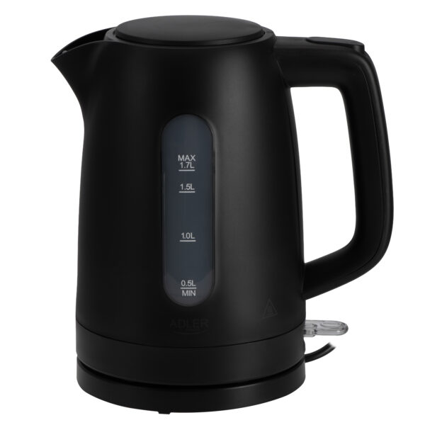 Adler Kettle | AD 1379b | Electric | 2200 W | 1.7 L | Polypropylene | 360° rotational base | Black