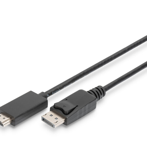 Digitus Adapter Cable, DP - HDMI type A | DisplayPort to HDMI | 2 m
