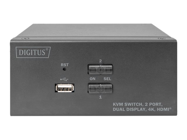 Digitus KVM Switch, 2 Port, Dual Display, 4K, HDMI | DS-12860 - Image 4