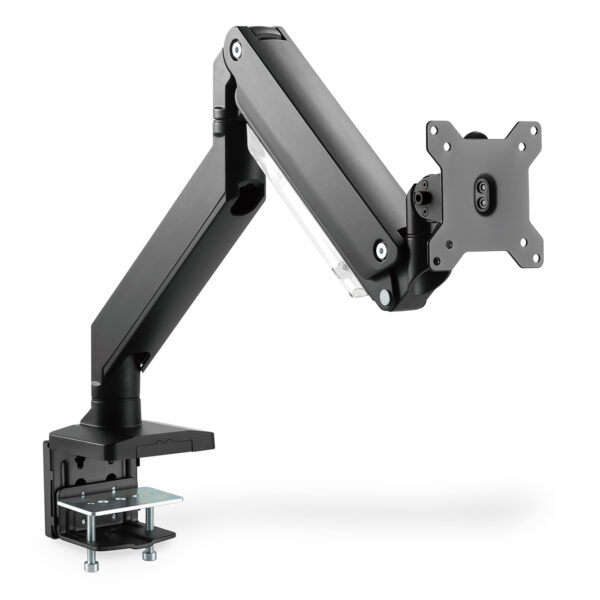 Digitus Desk Mount | Universal Single Monitor Mount with Gas Spring and Clamp Mount | Adjustable Height, Rotate, Tilt, Swivel | 15-35 " | Maximum weight (capacity) 15 kg | Black