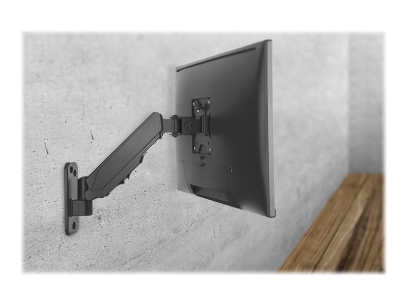 Digitus Wall mount | DA-90396 | Adjustable Height, Rotate, Tilt | 17-32 " | Maximum weight (capacity) 8 kg | Black - Image 10