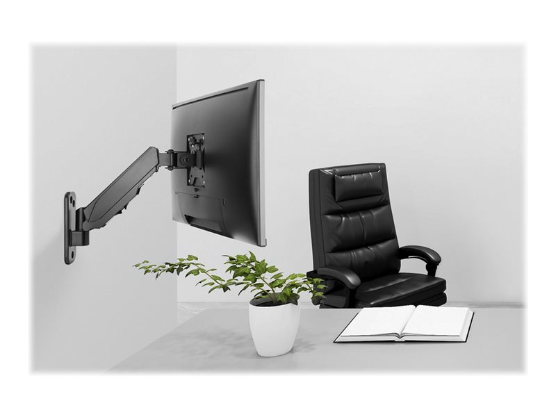Digitus Wall mount | DA-90396 | Adjustable Height, Rotate, Tilt | 17-32 " | Maximum weight (capacity) 8 kg | Black - Image 12