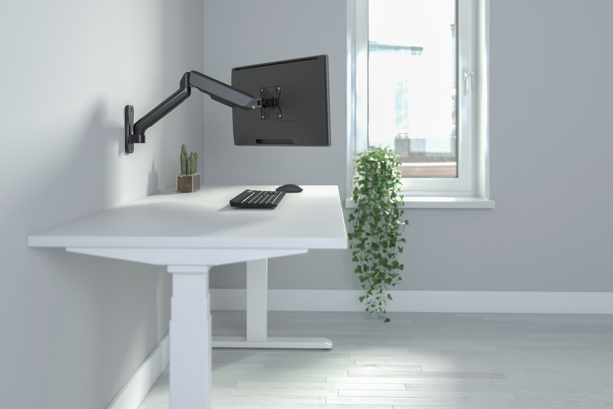 Digitus Wall mount | DA-90425 | Tilt, swivel, rotate | 15-32 " | Maximum weight (capacity) 9 kg | Black - Image 12