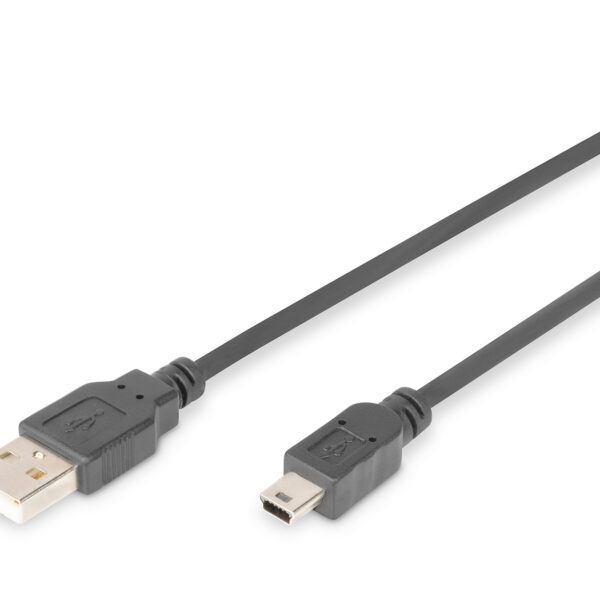Digitus Connection Cable, 1.8 m | AK-300108-018-S | USB Type A to USB Mini B