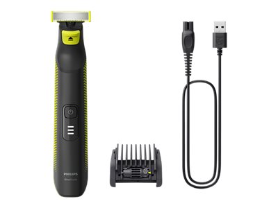 Philips OneBlade Pro Face and Body QP6506/15, 5-in-1 Adjustable comb, Wet and Dry use, LED digital display | Philips