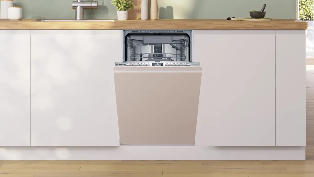Bosch Dishwasher | SPT4EMX17E | Built-in | Width 45 cm | Number of place settings 10 | Number of programs 6 | Energy efficiency class B | Display | White - Image 5