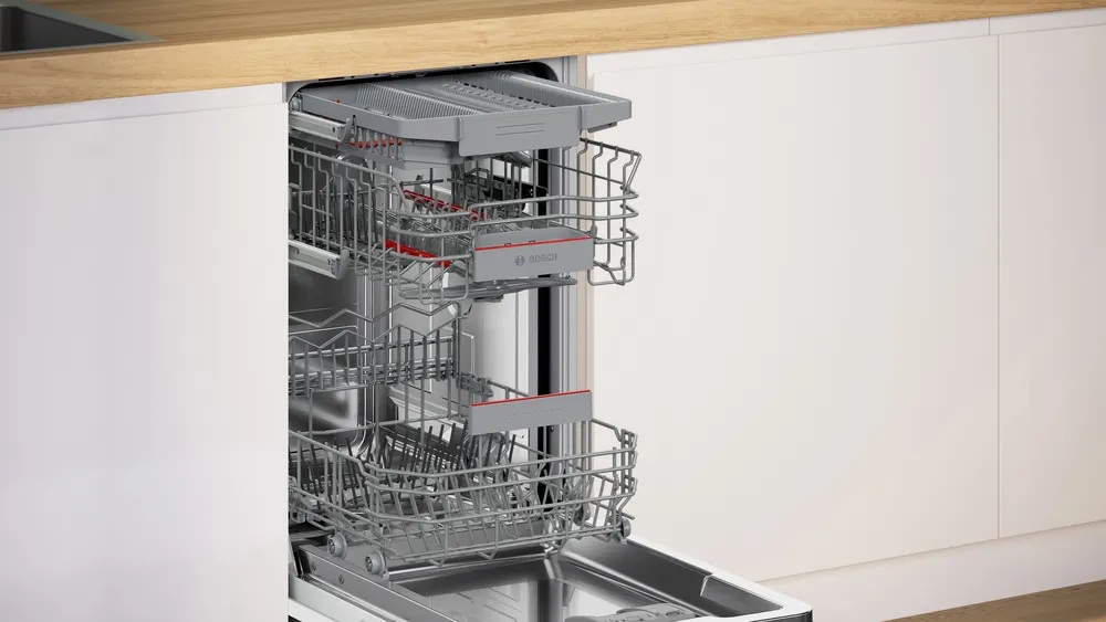 Bosch Dishwasher | SPT4EMX17E | Built-in | Width 45 cm | Number of place settings 10 | Number of programs 6 | Energy efficiency class B | Display | White - Image 8