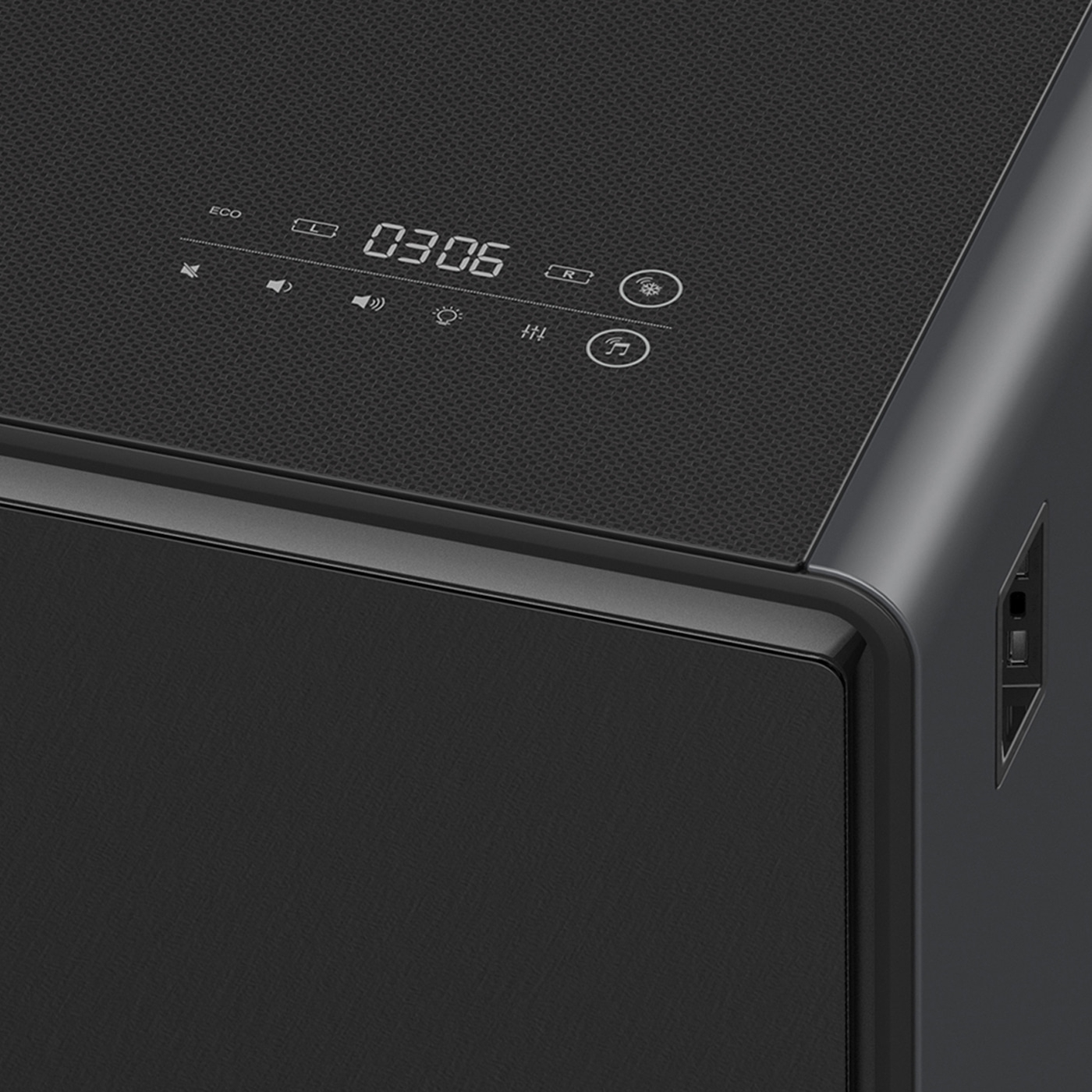 Caso | Lounge-Table with cooling compartments, sound bar and charging option | Sound and Cool | Energy efficiency class F | Free standing | Black - Image 9