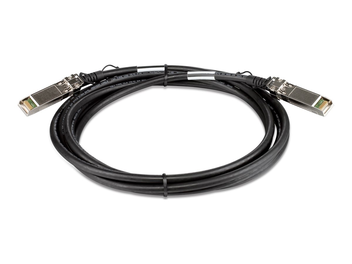 D-Link | DEM-CB300S | SFP+ | Copper | Direct Attach Cable | 10/100/1000/10000 Mbit/s | Maximum transfer distance 3 m | -40 to +85C - Image 3