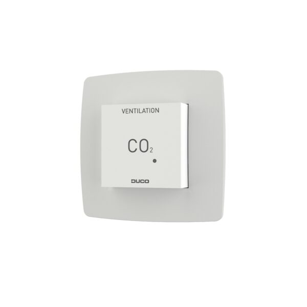 DUCO CO2 Room Sensor with Control RF/Wired, White
