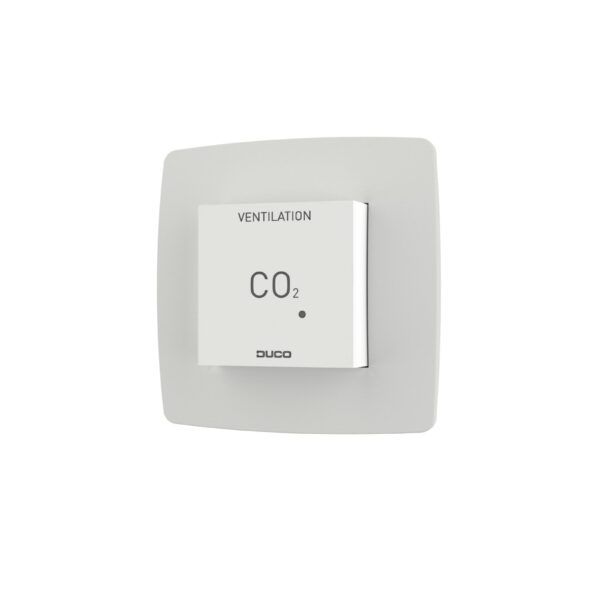 DUCO CO2 Room Sensor with Control RF/Wired, White