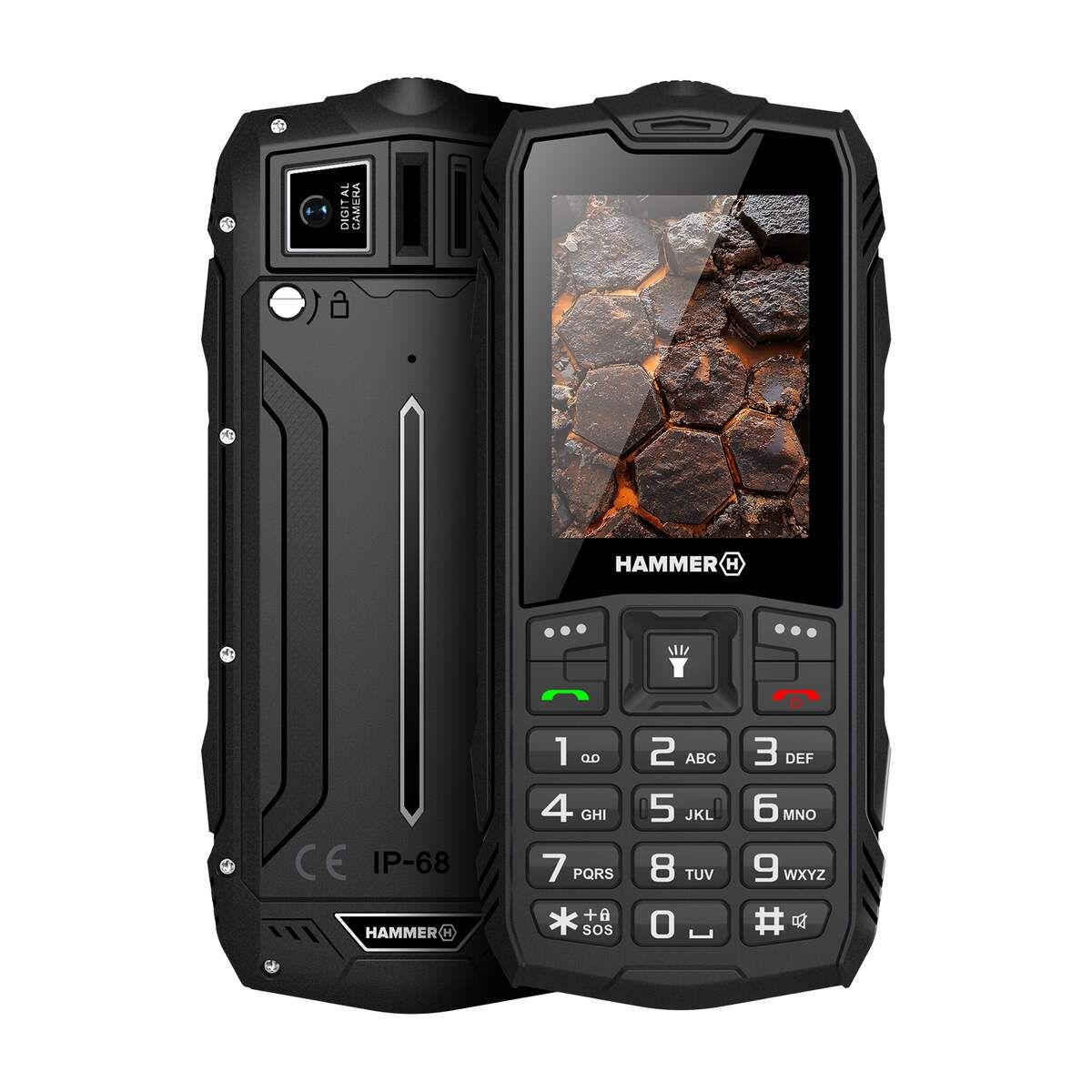 Hammer ROCK LTE | Black | 2.4 " | IPS | 48 MB | 128 MB | Dual SIM | 3G | Main camera resolution 2 MP | 3000 mAh - Image 2