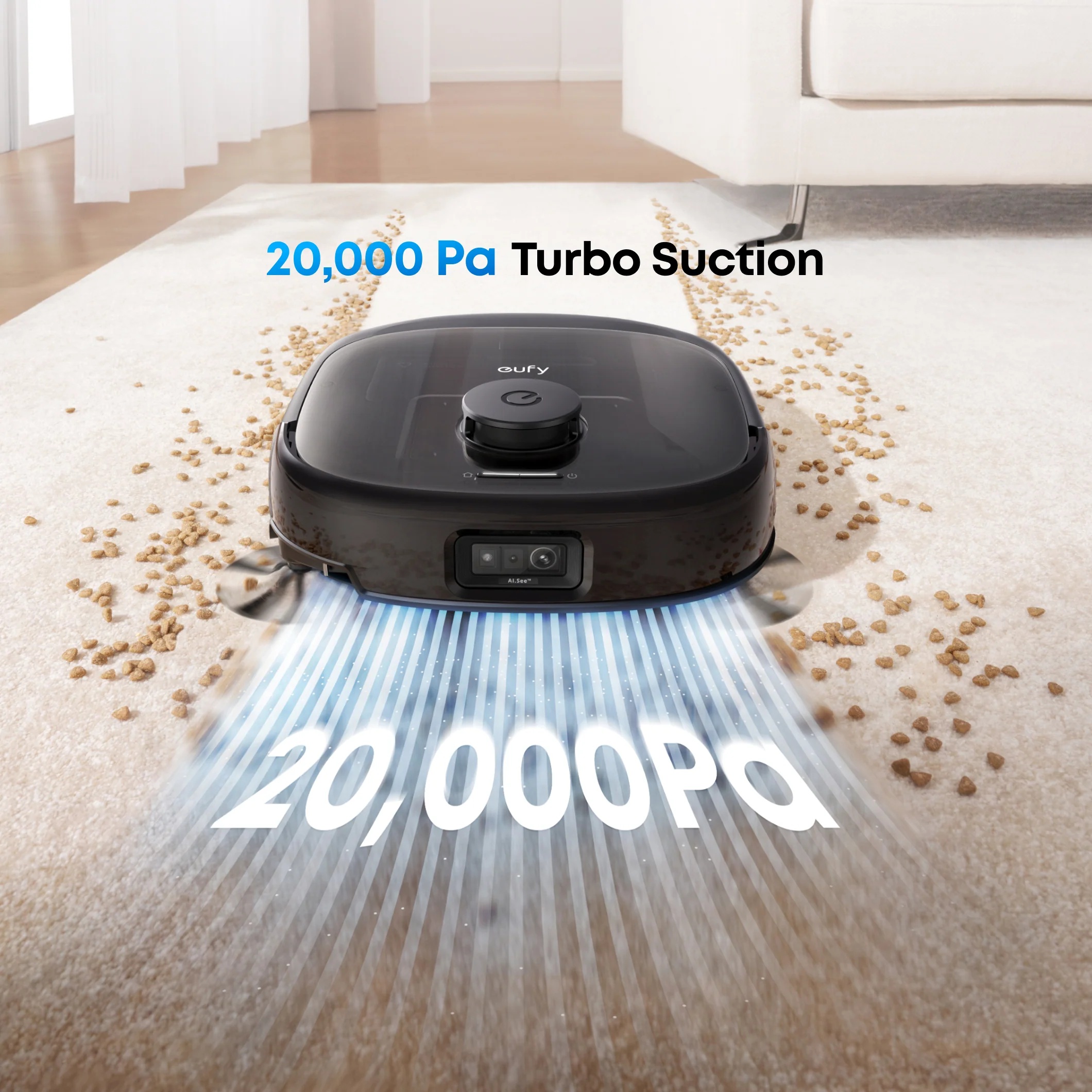 Anker Eufy Robot Vacuum Cleaner | Omni E28 | Wet&Dry | Dust capacity 3 L | 20000 Pa | Black - Image 11