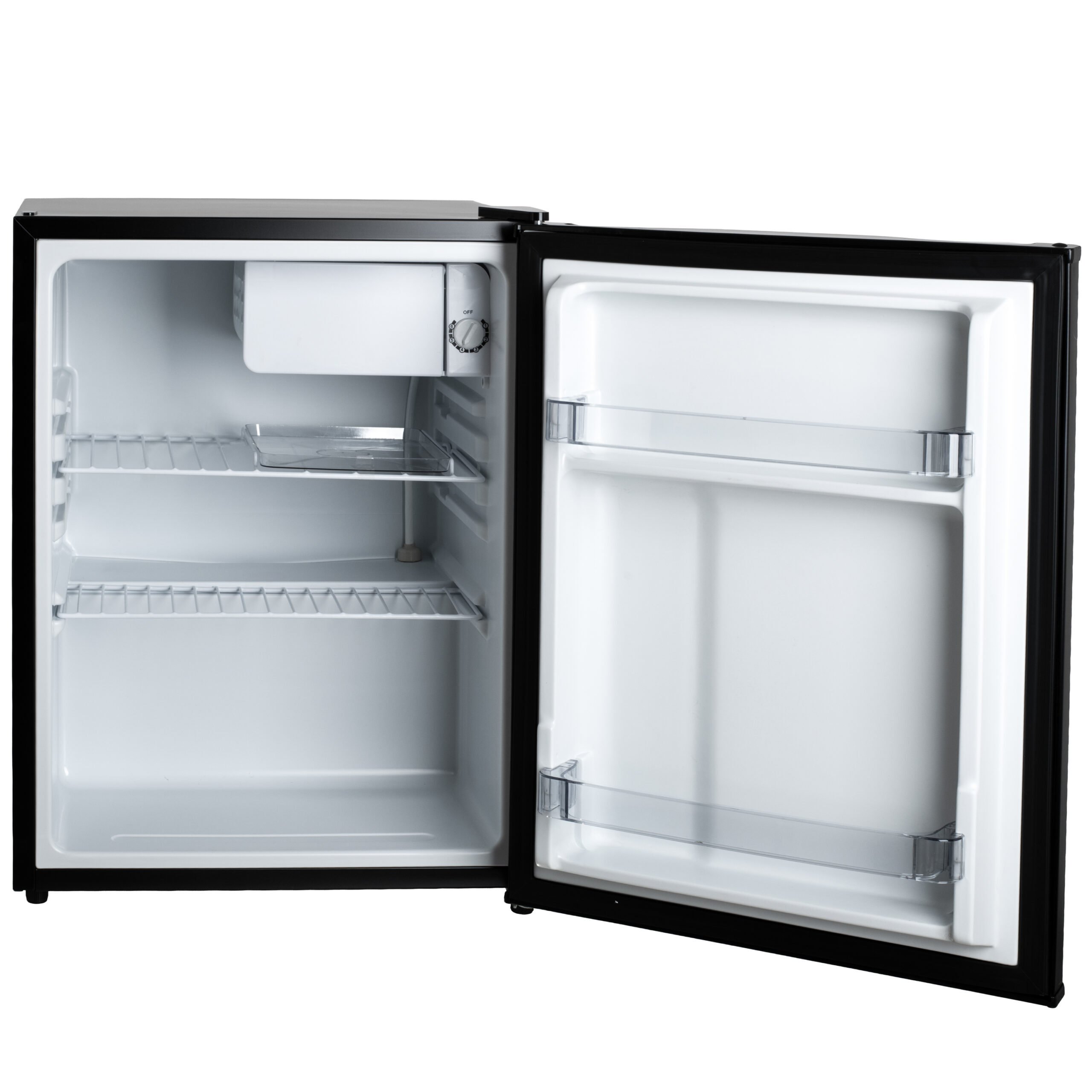 Adler Refrigerator | AD 8097 | Energy efficiency class E | Free standing | Larder | Height 63.2 cm | Fridge net capacity 58 L | 39 dB | Black - Image 3