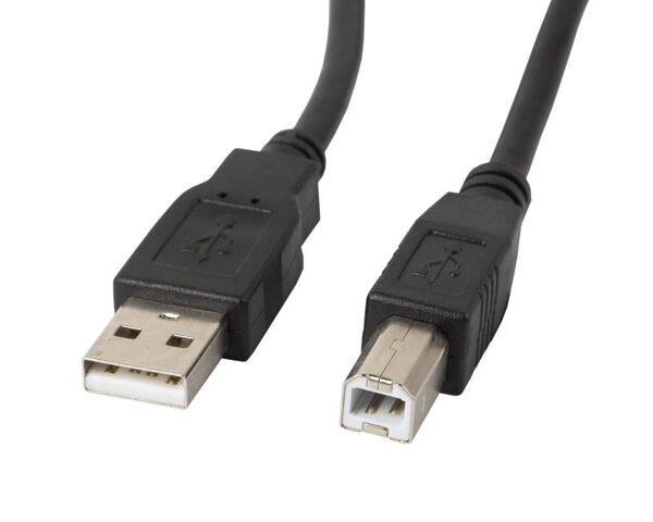 Lanberg USB Type-A to USB Type-B 2.0 Cable, 1.8 m | CA-USBA-11CC-0018-BK | USB Type-A to USB Type-B