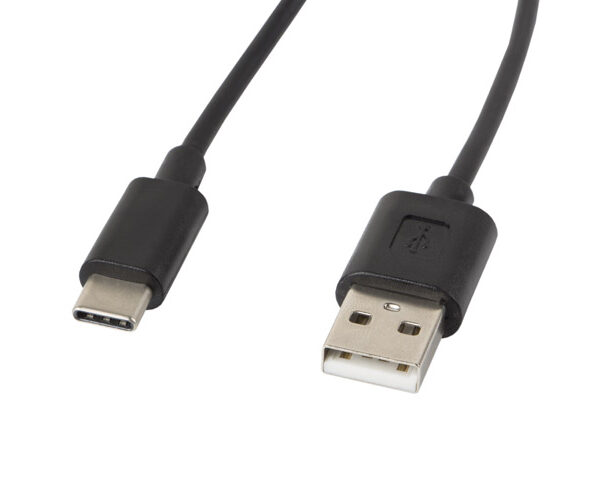 Lanberg USB Type-A to USB Type-C 2.0 Cable, 1.8 m | CA-USBO-10CC-0018-BK | USB Type-A to USB Type-C