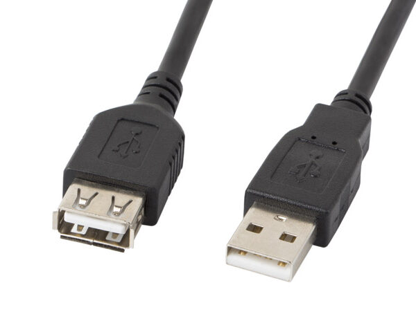 Lanberg USB-A 2.0 Cable, 3 m | CA-USBE-10CC-0030-BK | USB Type-A to USB Type-A