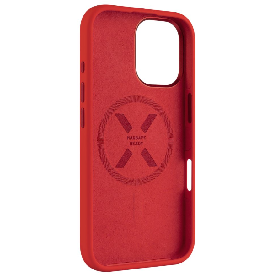 Fixed MagFlow | Back cover | Apple | iPhone 16 | Liquid silicon | Red - Image 2