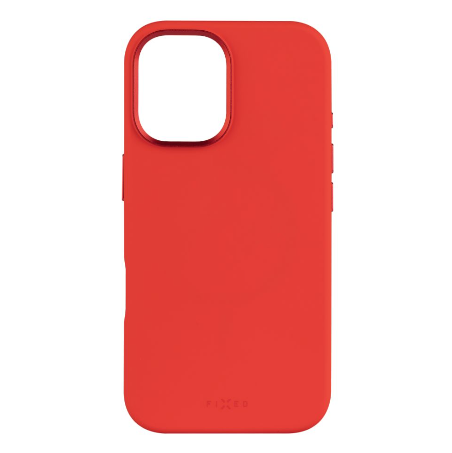 Fixed MagFlow | Back cover | Apple | iPhone 16 | Liquid silicon | Red - Image 3