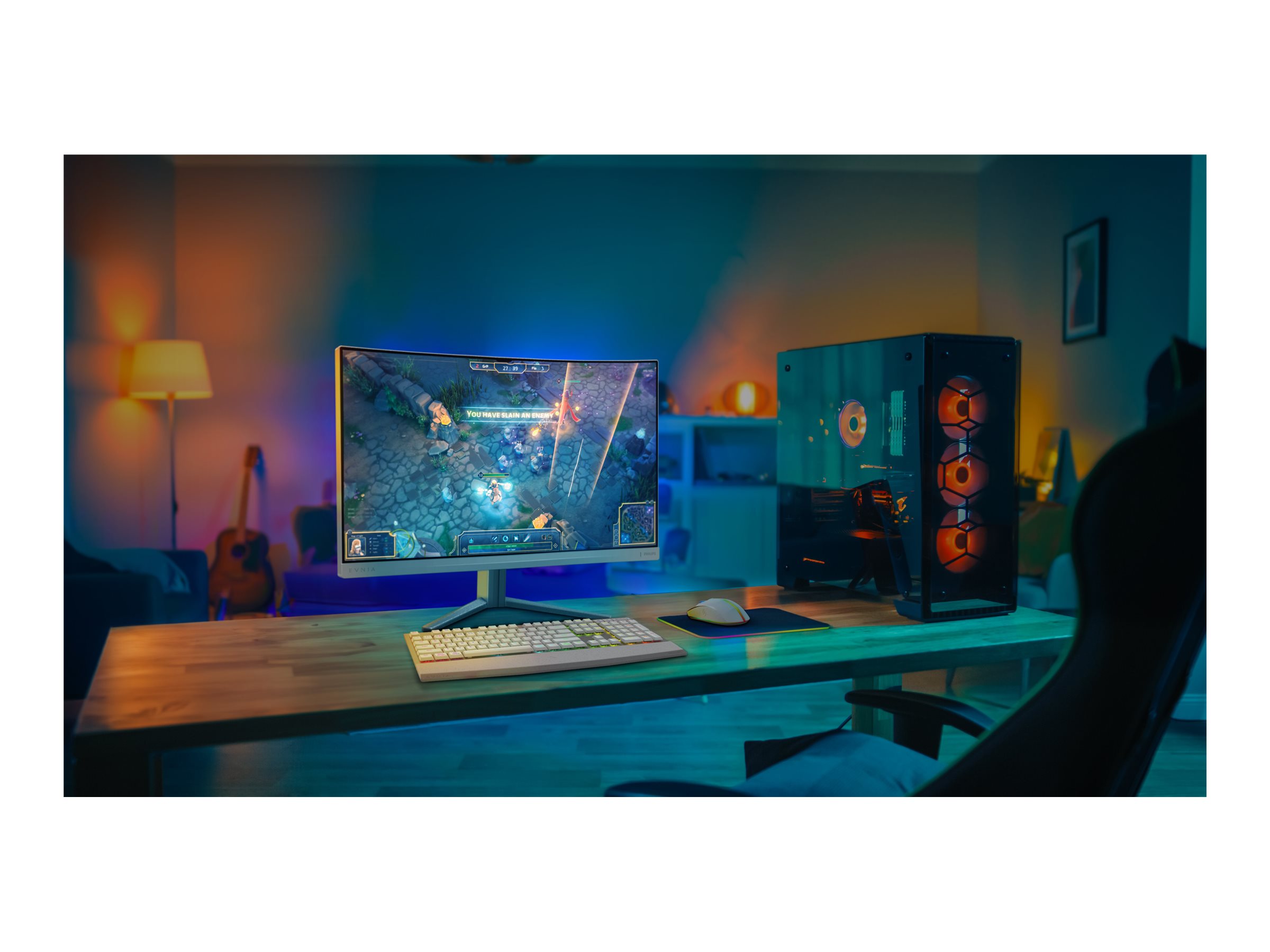 Philips | 27M2C5501/00 | 27 " | VA | Quad HD | 16:9 | 1 ms | 2560 x 1440 pixels | 300 cd/m² | HDMI ports quantity 2 | White - Image 36