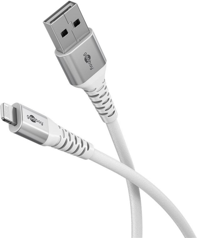 Goobay | Lightning USB-A Supersoft Textile Cable with Metal Plugs | 74512