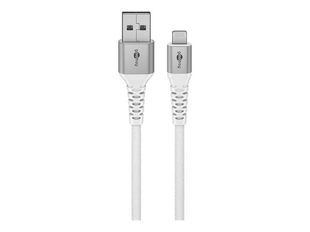 Goobay | Lightning USB-A Supersoft Textile Cable with Metal Plugs | 74512 - Image 2