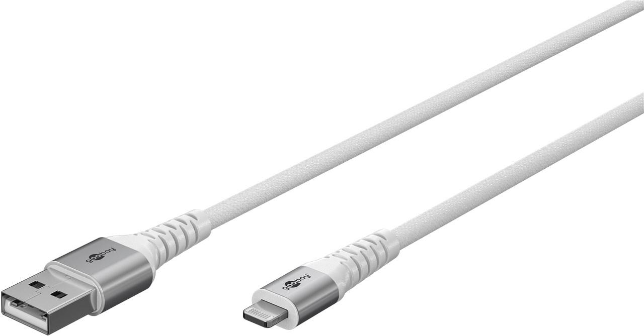 Goobay | Lightning USB-A Supersoft Textile Cable with Metal Plugs | 74512 - Image 4