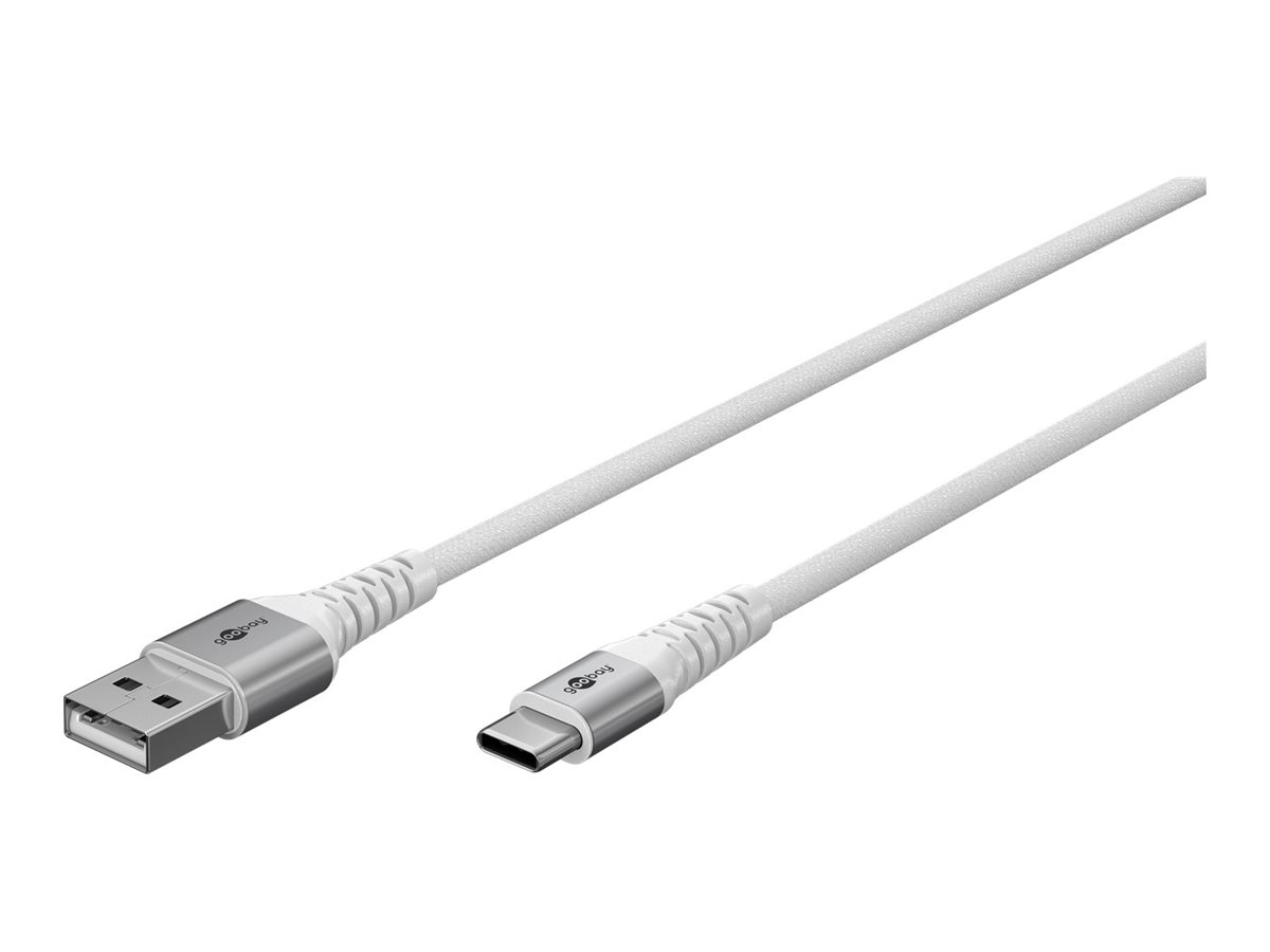 Goobay USB-C to USB-A Supersoft Textile Cable with Metal Plugs | 74530 - Image 2