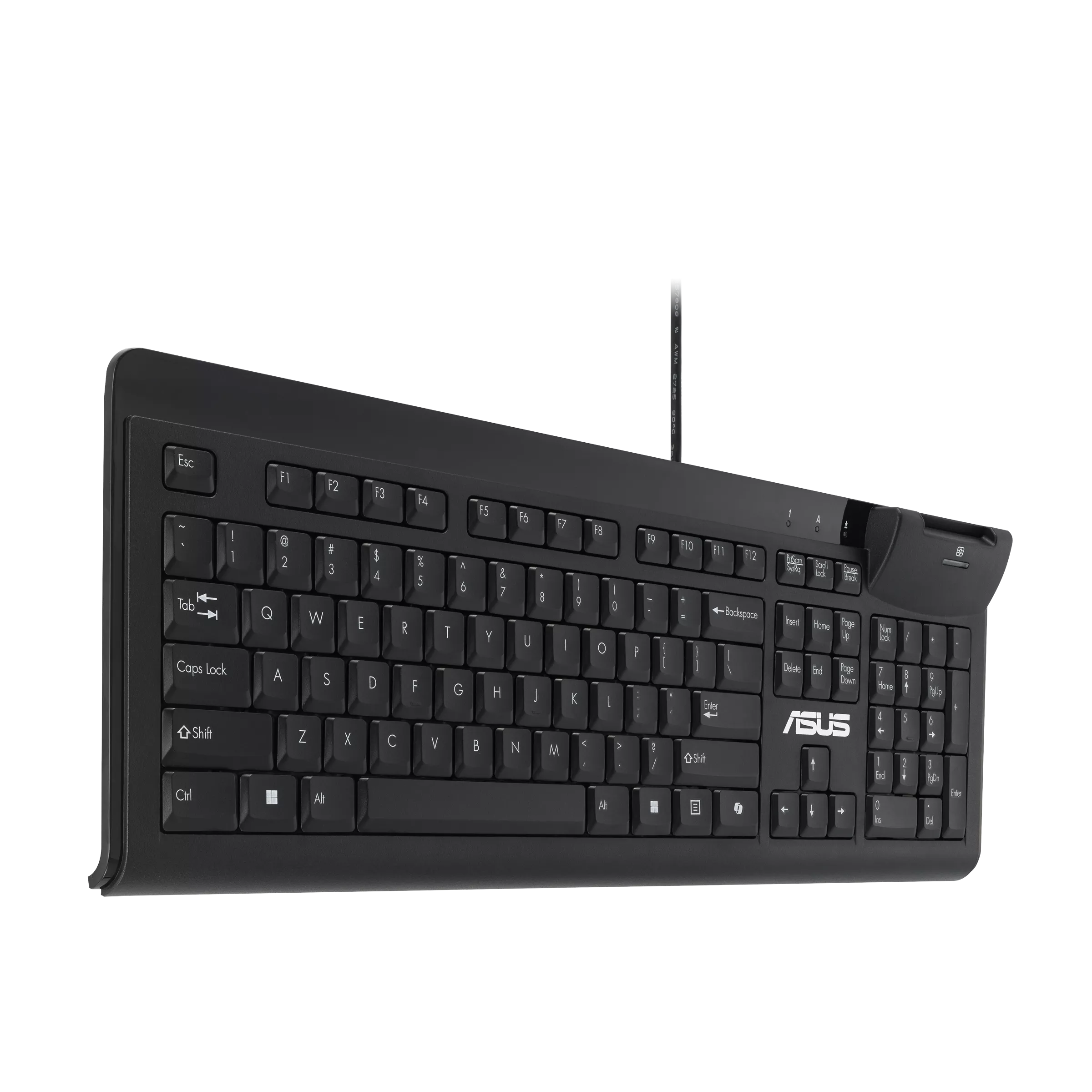 Asus KU100 | Smart Card Keyboard | Wired | US | Black - Image 2