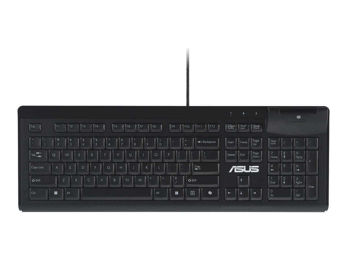 Asus KU100 | Smart Card Keyboard | Wired | US | Black - Image 3