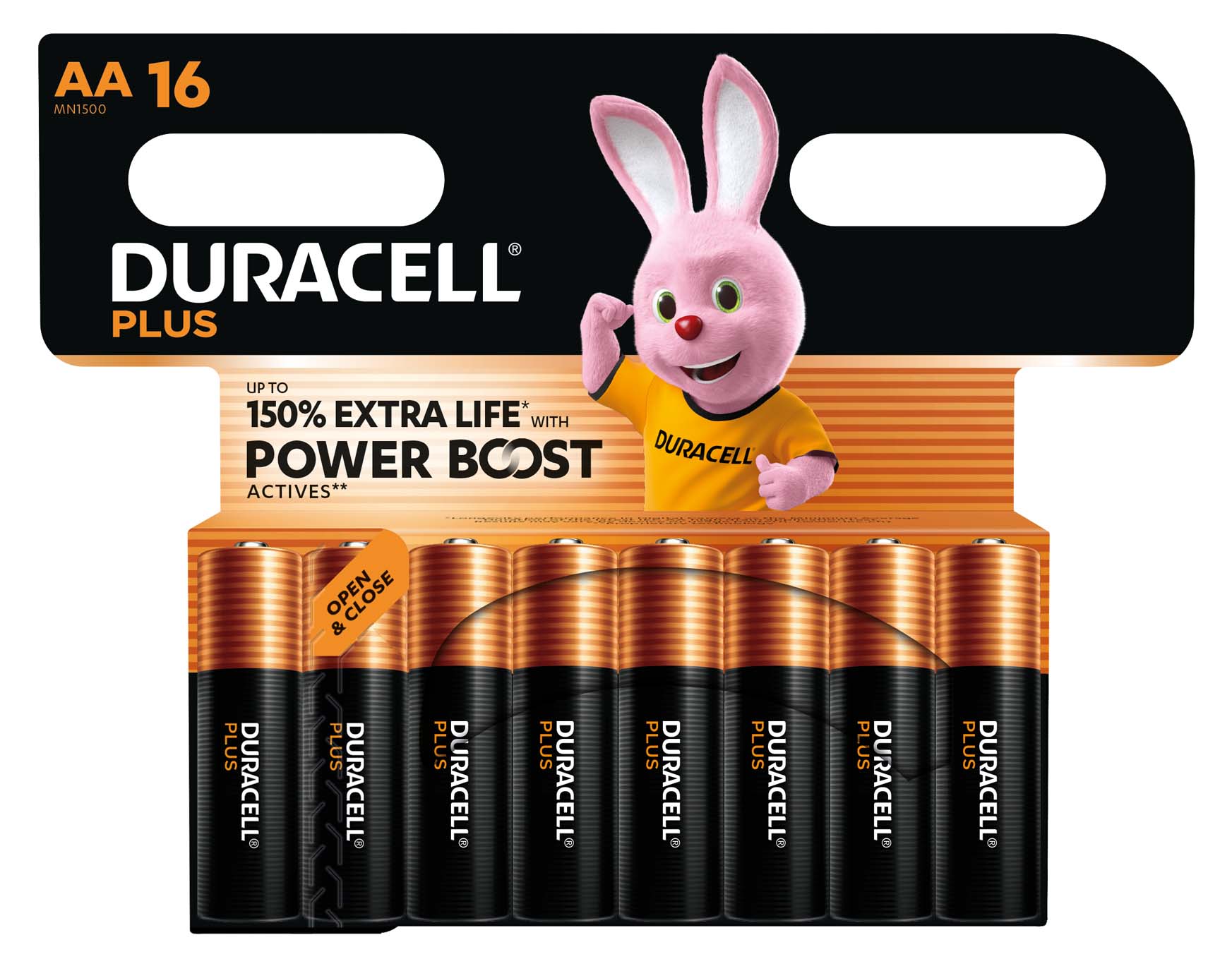 Duracell Plus Boost MN 1500 BL16 | AA