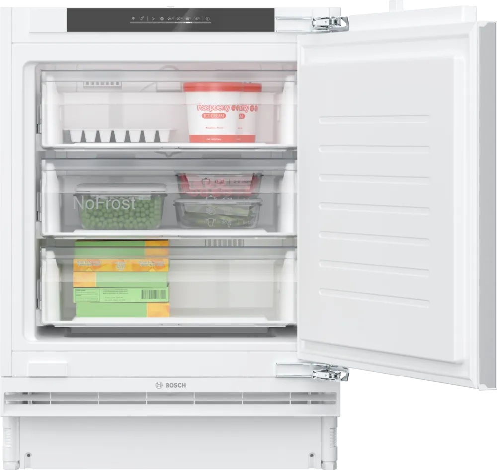 Bosch Freezer | GUN21ADE0 | Energy efficiency class E | Upright | Built-in | Height 82 cm | Total net capacity 85 L | No Frost system | White - Image 2