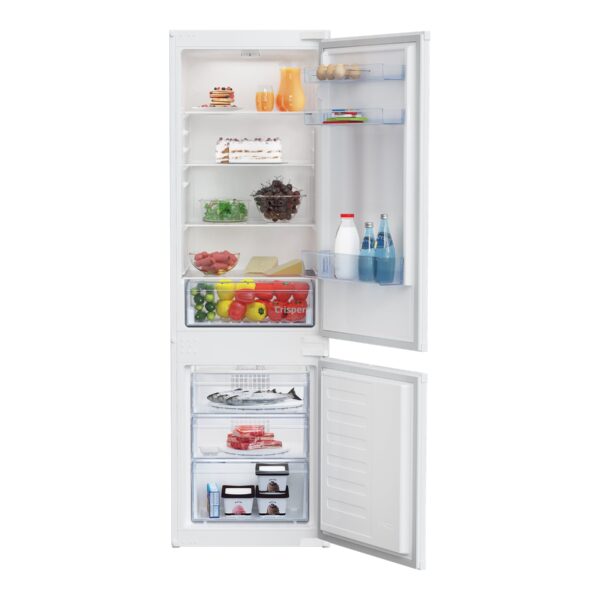 BEKO Refrigerator | BCHA275K41SN | Energy efficiency class E | Built-in | Combi | Height 177.5 cm | No Frost system | Fridge net capacity 193 L | Freezer net capacity 69 L | 38 dB | White