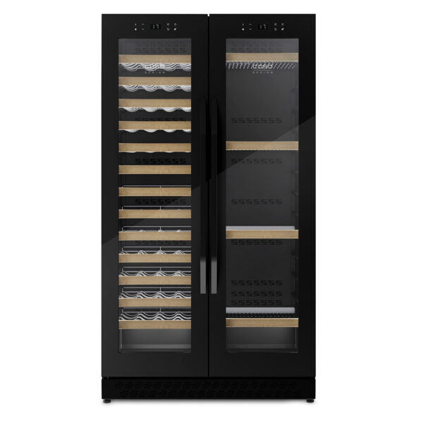 Caso | Wine Cooler | WineChef Duo 122 | Energy efficiency class G | Free standing | Bottles capacity 122 | Black