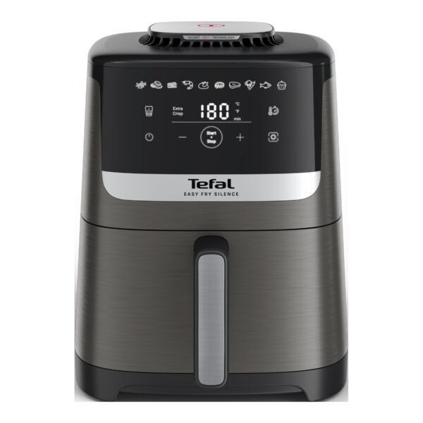 TEFAL Air Fryer | Easy Fry Silence EY551HE0 | Power 1650 W | Capacity 5 L | Gray