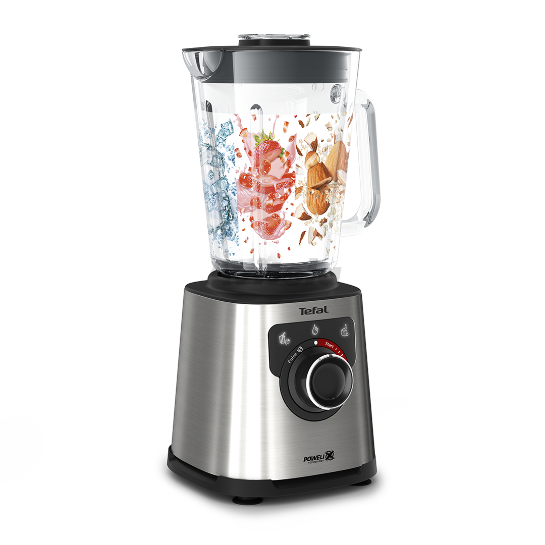 TEFAL | Blender | BL871D31 PerfectMix+ High speed | Tabletop | 1200 W | Jar material Glass | Jar capacity 1.5 L | Ice crushing | Stainless Steel - Image 3