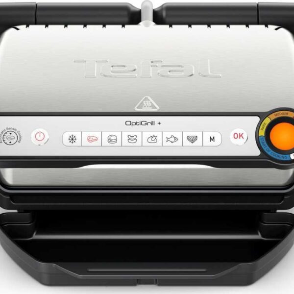 TEFAL Electric Grill | GC718D10 OptiGrill | Electric Grill | 2000 W | Stainless Steel/Black