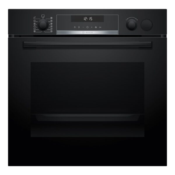 Bosch Oven | HRG578BB7 | 71 L | Electric | Pyrolysis | Knobs | Steam function | Height 59.5 cm | Width 59.4 cm | Black